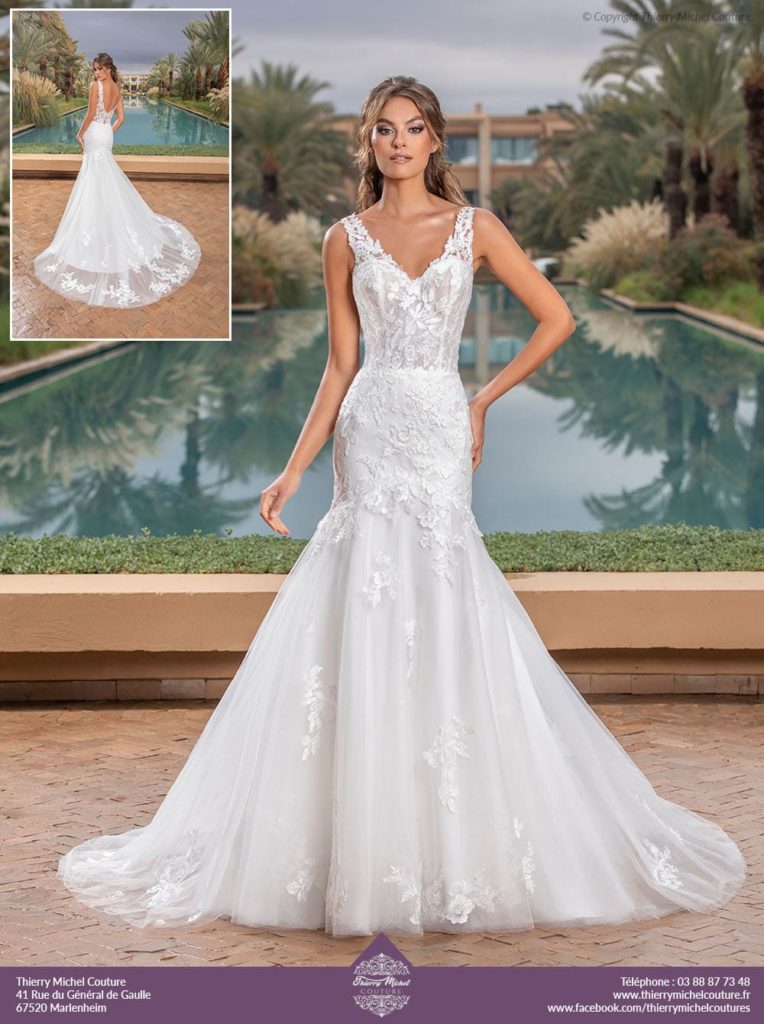 Robe 573 | Ivoire / Sheer | Taille 42 | 800€